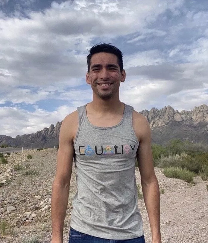 Carlos on a mountain train