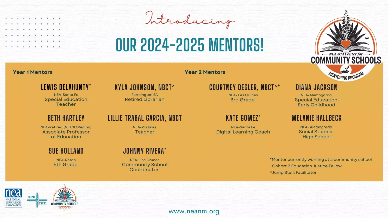 2024-25 Mentor Announcement